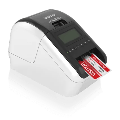 מדפסת מדבקות תרמית Brother QL-820NWB – מבט מהצד הימני