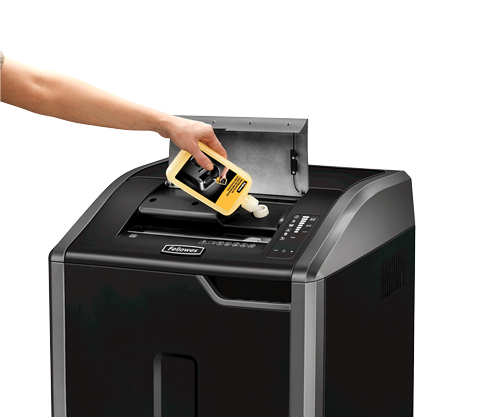 מגרסת נייר קרעים (Cross-Cut) Fellowes Powershred 425Ci – תהליך השימון של הסכינים