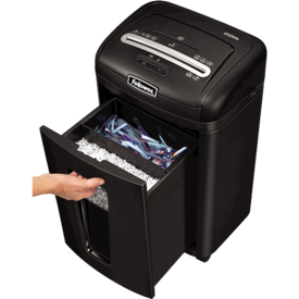 מגרסת נייר מיקרו-חיתוך Fellowes Powershred 450Ms – מגירת האיסוף הנשלפת עם מגש לגריסת דיסקים