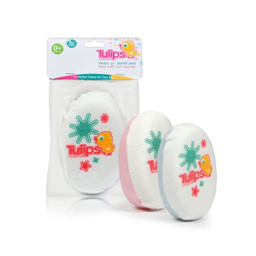 ספוג רחצה רך במיוחד לתינוק Tulips