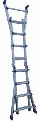 סולם אלומיניום טלסקופי מקצועי 3.6 מטר 3X4 שלבים 209903-1