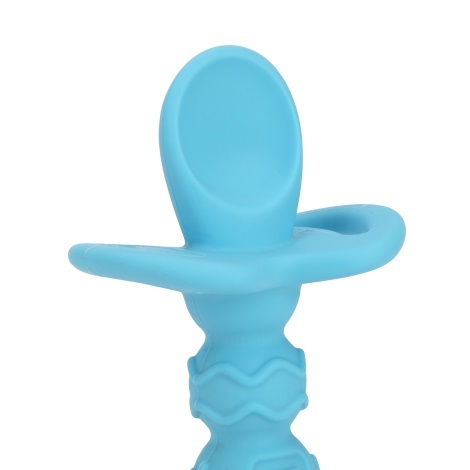 נשכן כפית סיליקון לטעימות ראשונות תכלת Nuby