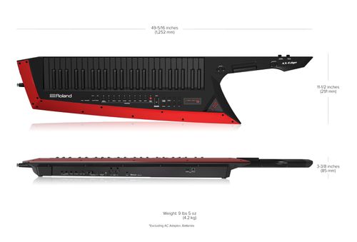 זוית נוספת Roland AX-EDGE Keytar keyboard