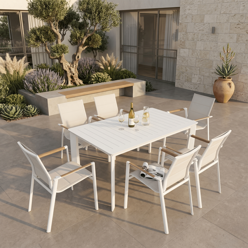 פינת אוכל קומפקטית עם שולחן נפתח מ-152 ל-205 ס