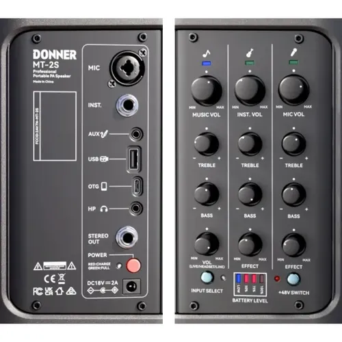 Donner MT-2S עם וופר 5.25 וטוויטר 2.5 אינץ'
