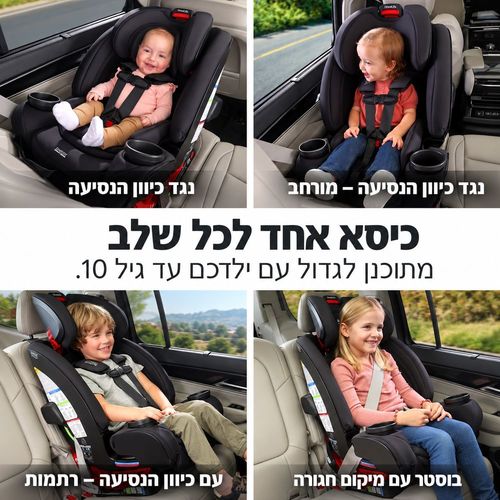 מושב בטיחות One4Life Mineral Gray מבית BRITAX