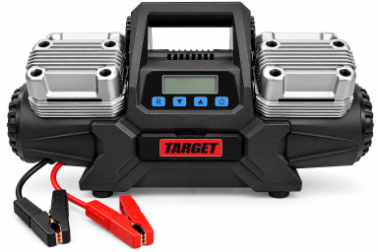 מדחס אוויר 12V לרכב 400 ליטר/דקה 4 בוכנות TARGET TC400
