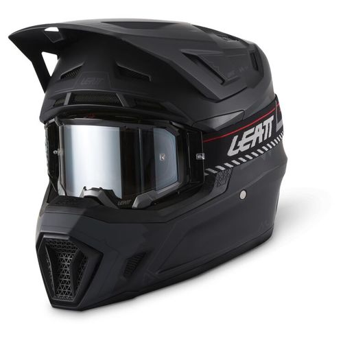 קסדת ליט 7.5 כולל משקפי אבק שחור- LEATT MOTO 7.5 V27