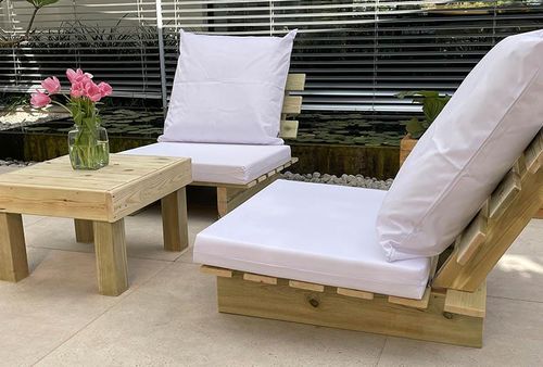 פינת זולה איכותית מעץ אורן מלא – דגם קאפרי – תמונה 3