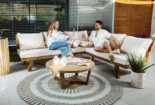 פינת זולה איכותית מעץ אורן מלא – דגם אמאלפי – תמונה 3
