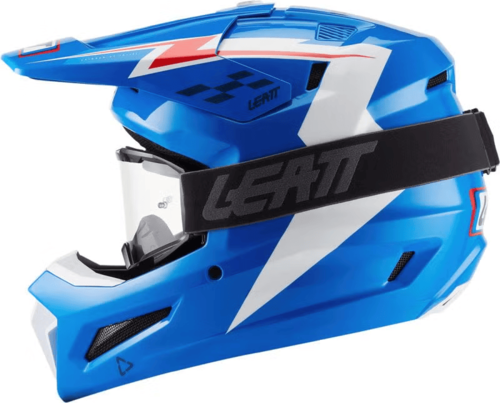 קסדת שטח + משקפי אבק ליט 2.5 כחול - LEATT MOTO 3.5 HELMET KIT 