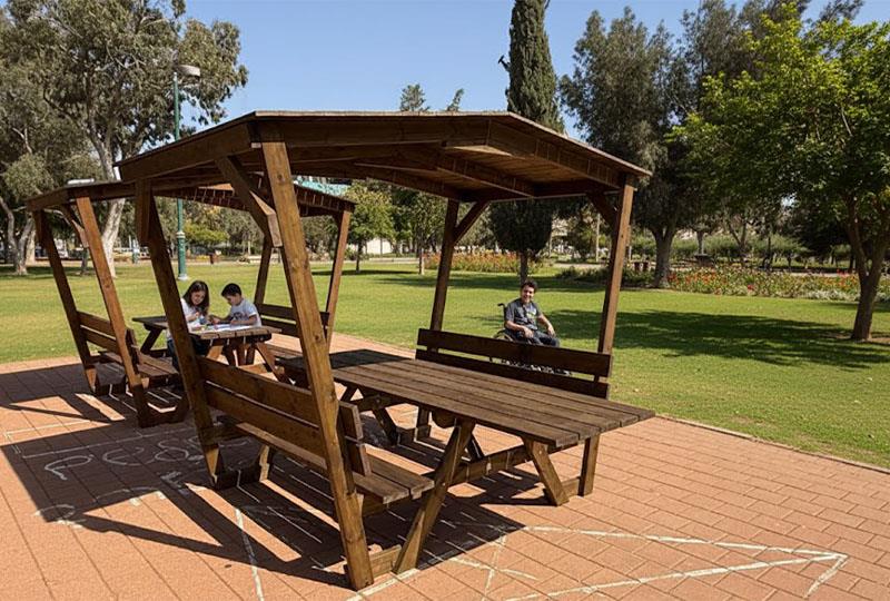 שולחן קקל איכותי – מקורה ומונגש לכיסא גלגלים, 230 ס"מ – דגם כרתים – משלוח חינם*