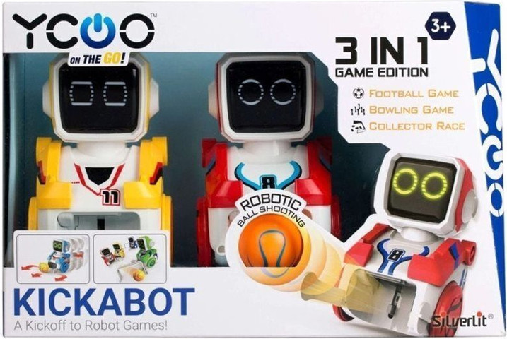ערכת רובוטים זוגית קיקבוט עם שערים Kickabot Twin Pack Silverlit