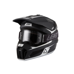 קסדת ילדים ליט שחור כולל משקפי אבק מתנה -  LEATT MOTO 3.5 JR