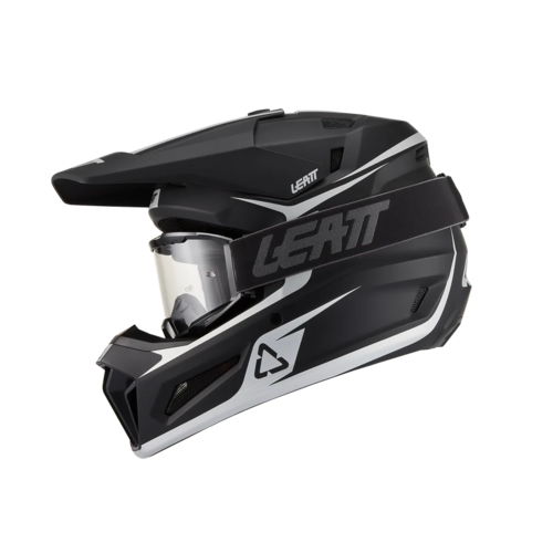 קסדת ילדים ליט שחור כולל משקפי אבק מתנה -  LEATT MOTO 3.5 JR