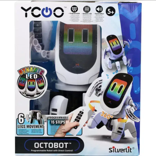 תמנון רובוטי על שלט Octobot עם מסך LED Silverlit