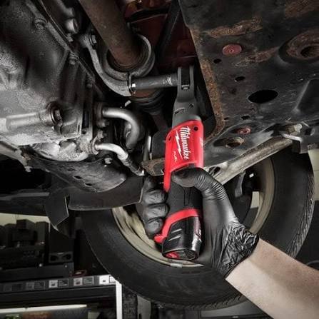 רצ'ט נטען D3/8 12V כולל שתי סוללות 2AH ומטען מבית Milwaukee מילווקי