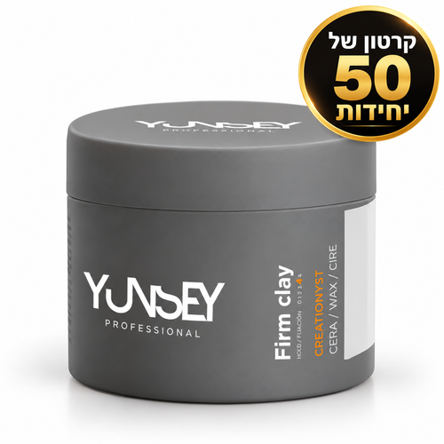 קרטון של 50 יחידות ווקס קליי לעיצוב השיער שעוות חימר גימור מאט 100 מ