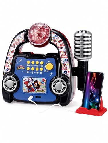 ערכת קריוקי ספיידי עם מיקרופון ו־Bluetooth B.S Toys & Brands