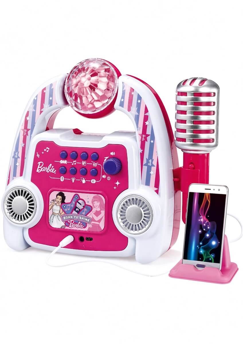 ערכת קריוקי ברבי עם מיקרופון ו־B.S Toys & Brands Bluetooth 
