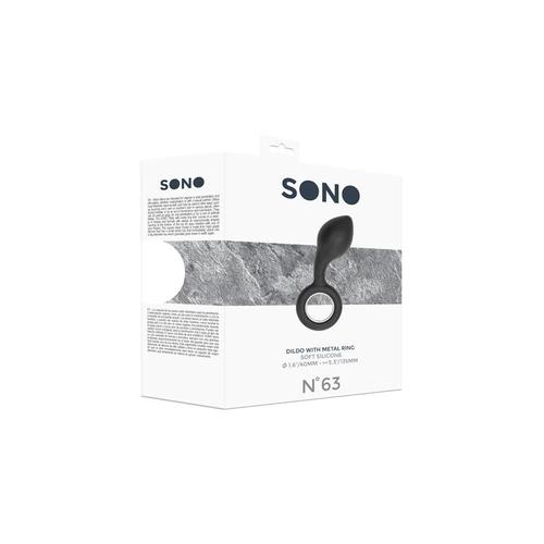 דילדו פרימיום שחור Shots - Sono N.63 