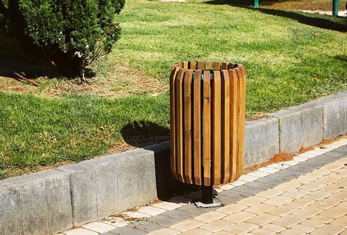 אשפתון עגול איכותי לחוץ – דגם קרמל – תמונה 5