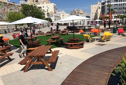 שמשייה 3 מטר לשולחן קקל כולל בסיס גרניט – דגם קאפ פרה – תמונה 5