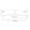 מאוורר תקרה Westinghouse Jessica 52'' CCT 