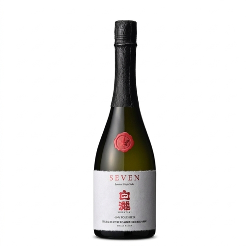 Sake Shirataki SEVEN Junmai Ginjo - סאקה סבן 60 ג'ונמאי גינג'ו 16% כהל 720 מ