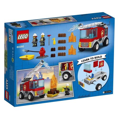 לגו סיטי כבאית עם סולם - LEGO CITY FIRE LADDER TRUCK 60280