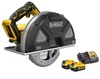 מסור עגול לברזל 1/4" 7 18V כולל 2 סוללות 5Ah ומטען DEWALT DCS383