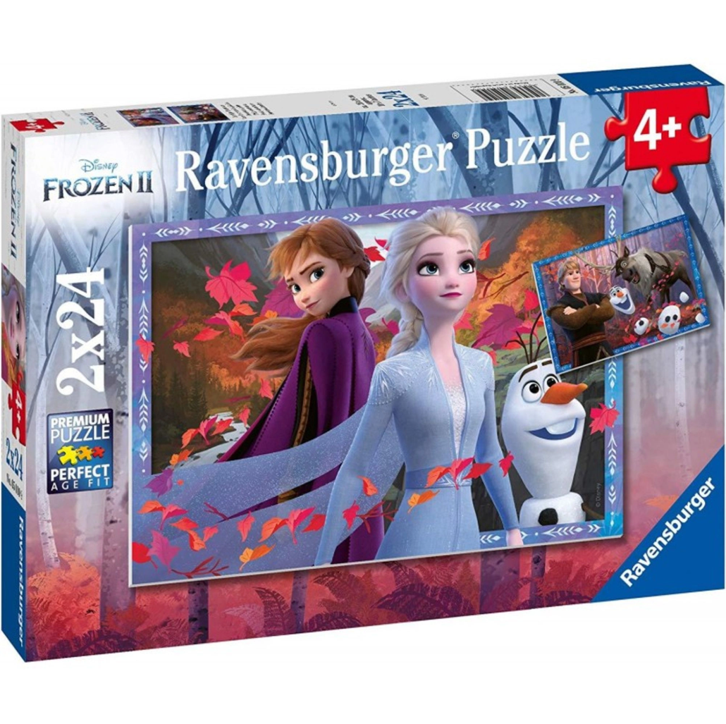 מארז 2 פאזלים Frozen 2 עם 24 חלקים כל אחד Ravensburger