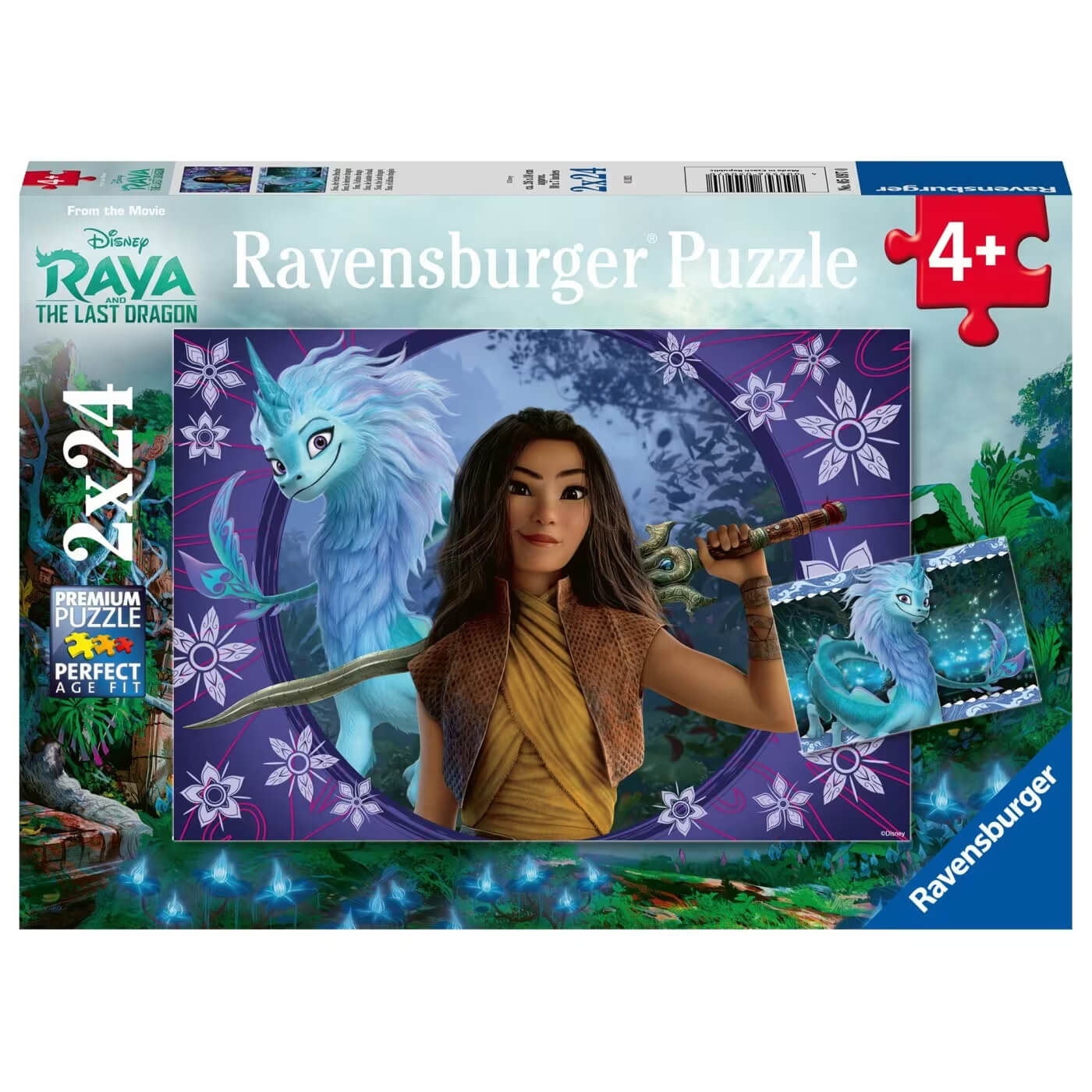 מארז 2 פאזלים ראיה והדרקון האחרון 24 חלקים Ravensburger