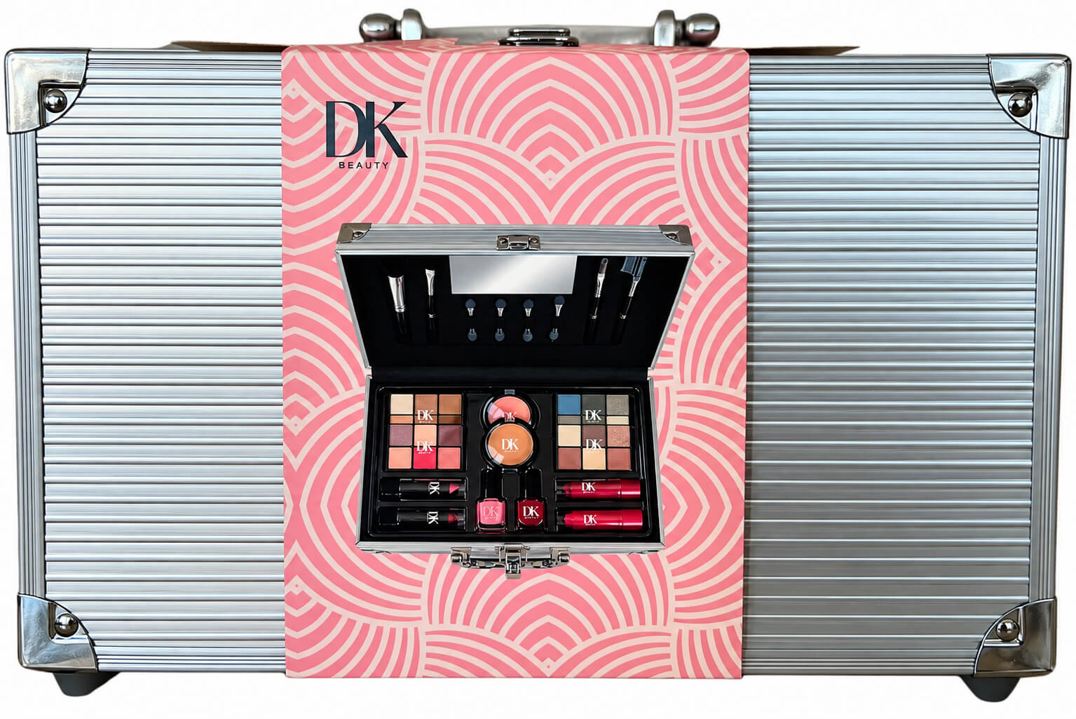 מזוודת איפור לילדות עם מראה ואביזרים D.K Beauty