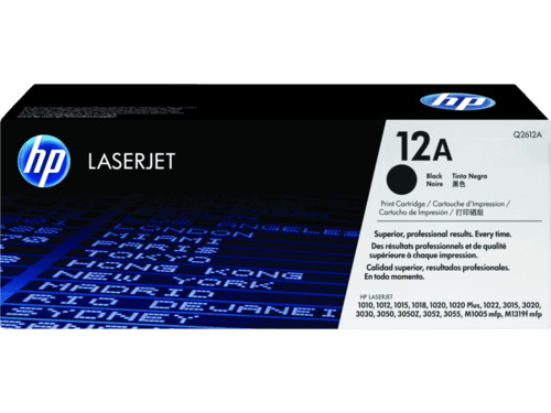 טונר שחור מקורי HP Q2612A – אריזת המחסנית