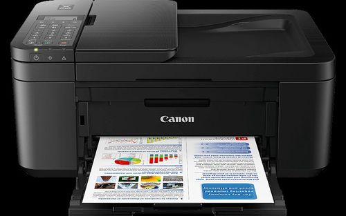 מדפסת הזרקת דיו משולבת Canon PIXMA TR4550 – מגש הנייר פתוח, מבט מלפנים