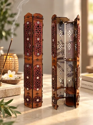 מתקן לקטורת מקלות מעץ לקטורת עד 5 שעות – Aroma Home