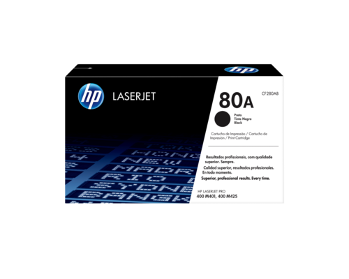טונר שחור מקורי תפוקה רגילה HP 80A CF280A – אריזת המחסנית