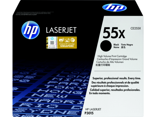 טונר שחור מקורי HP 55X CE255X – המחסנית