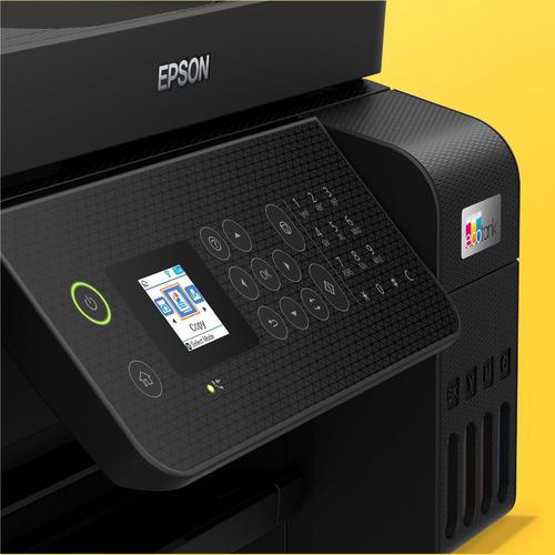 מדפסת דיו משולבת Epson EcoTank L5290 – לוח הבקרה והמזין האוטומטי מקרוב