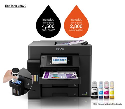 מדפסת הזרקת דיו משולבת Epson EcoTank L6570 – מבט נוסף על המכשיר