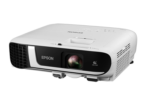 מקרן Epson EB-FH52 – מבט בזווית מלפנים ומהצד