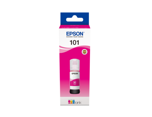 בקבוק דיו אדום (מג'נטה) מקורי Epson 101 C13T03V34A – הבקבוק