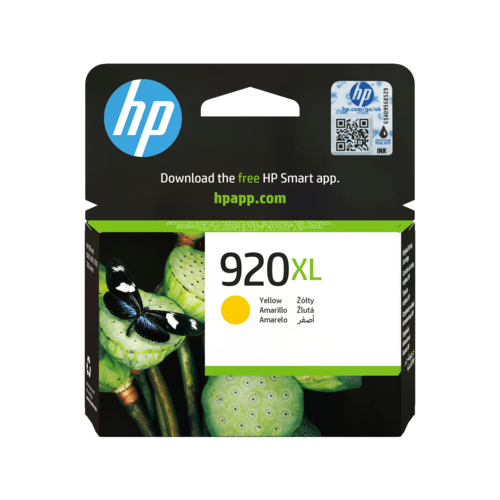 מחסנית דיו צהובה מקורית HP 920XL CD974AE – אריזת המחסנית