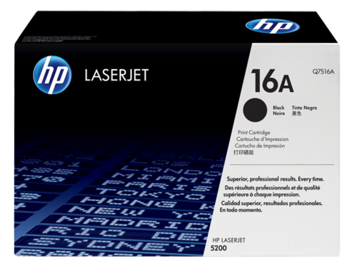 טונר שחור מקורי HP 16A Q7516A – המחסנית
