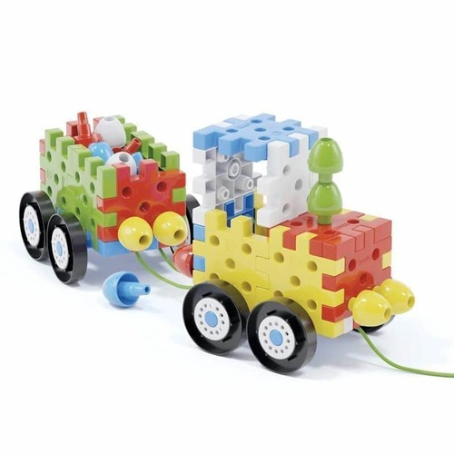משחק הרכבה ג'מבו פגי כלי רכב 62 חלקים Quercetti