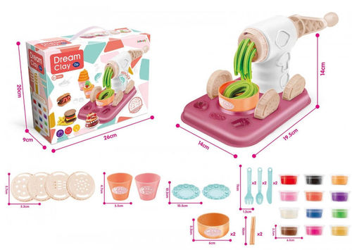 ערכת יצירה בבצק עם מטחנה ו־12 קופסאות בצק Shiran Toys