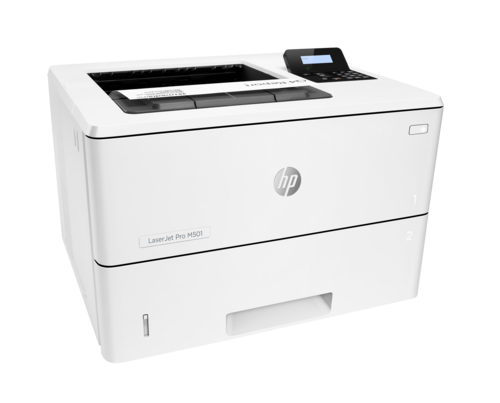 מדפסת לייזר שחור לבן HP LaserJet Pro M501dn – מבט מהצד הימני