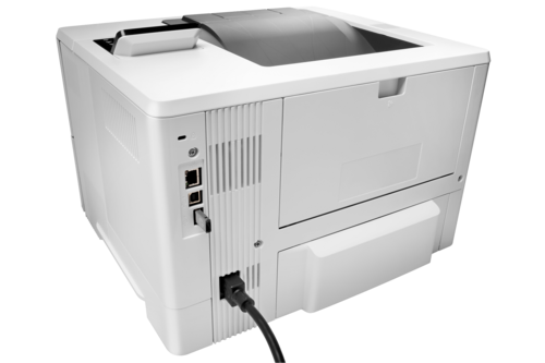 מדפסת לייזר שחור לבן HP LaserJet Pro M501dn – תקריב על לוח הבקרה