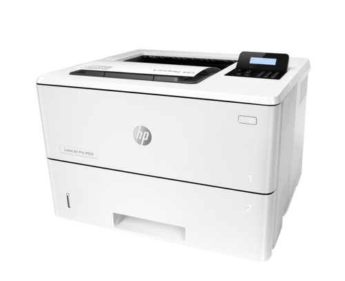 מדפסת לייזר שחור לבן HP LaserJet Pro M501dn – מבט מהצד השמאלי